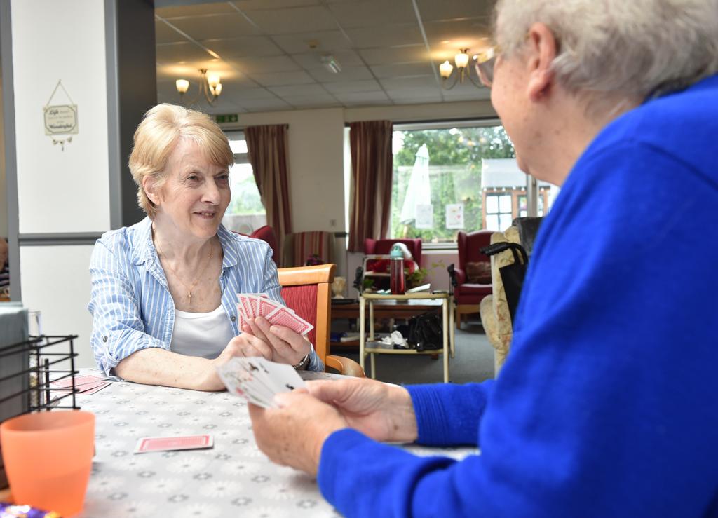 Residents enjoying an activity